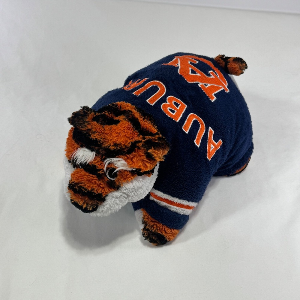 Pillow Pets Auburn Tigers Plush Mascot Pillow Navy Blue Orange White NCAA 18 in